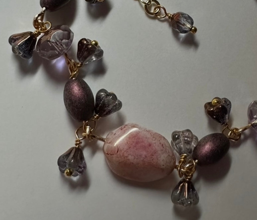 Romancing the Stone Beaded Bracelet & Earrings Jewelry Set