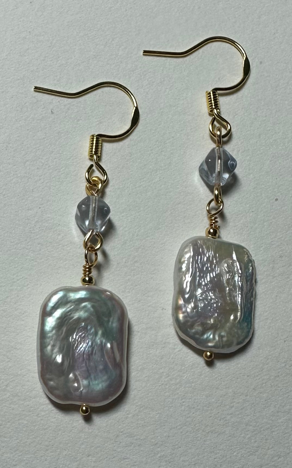 Shimmering Lavender Pearl Earrings
