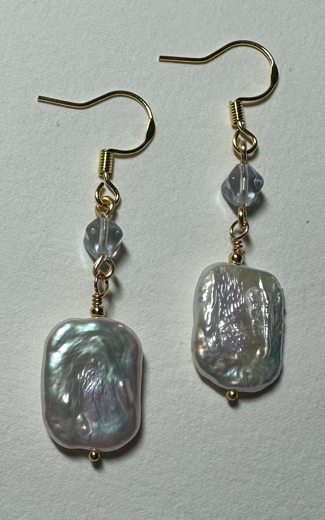 Shimmering Lavender Pearl Earrings