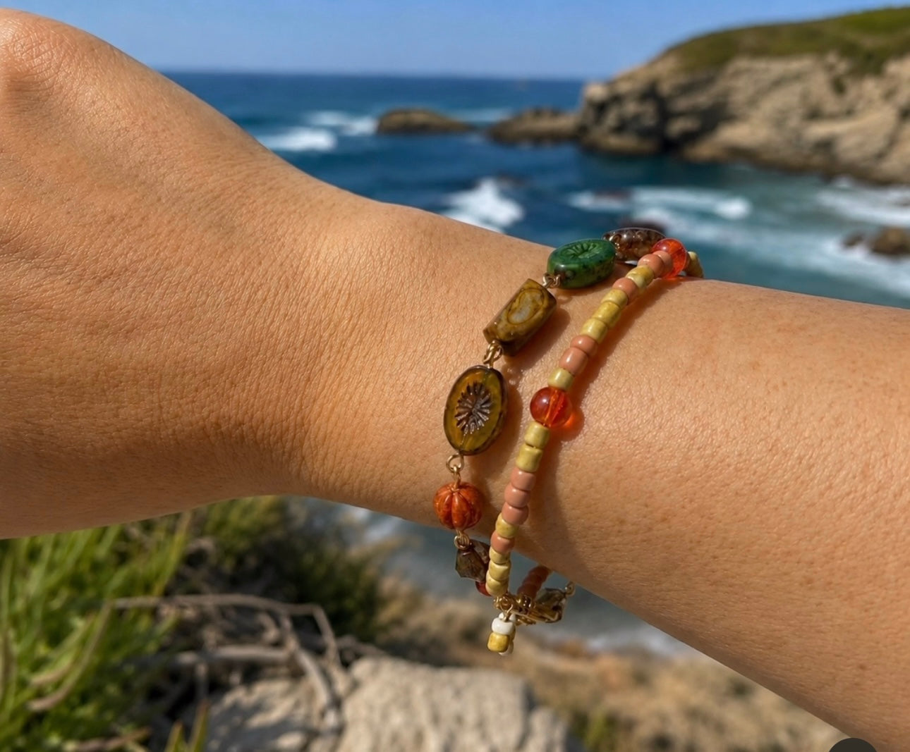 Bohemian Beaded Bracelet Handmade