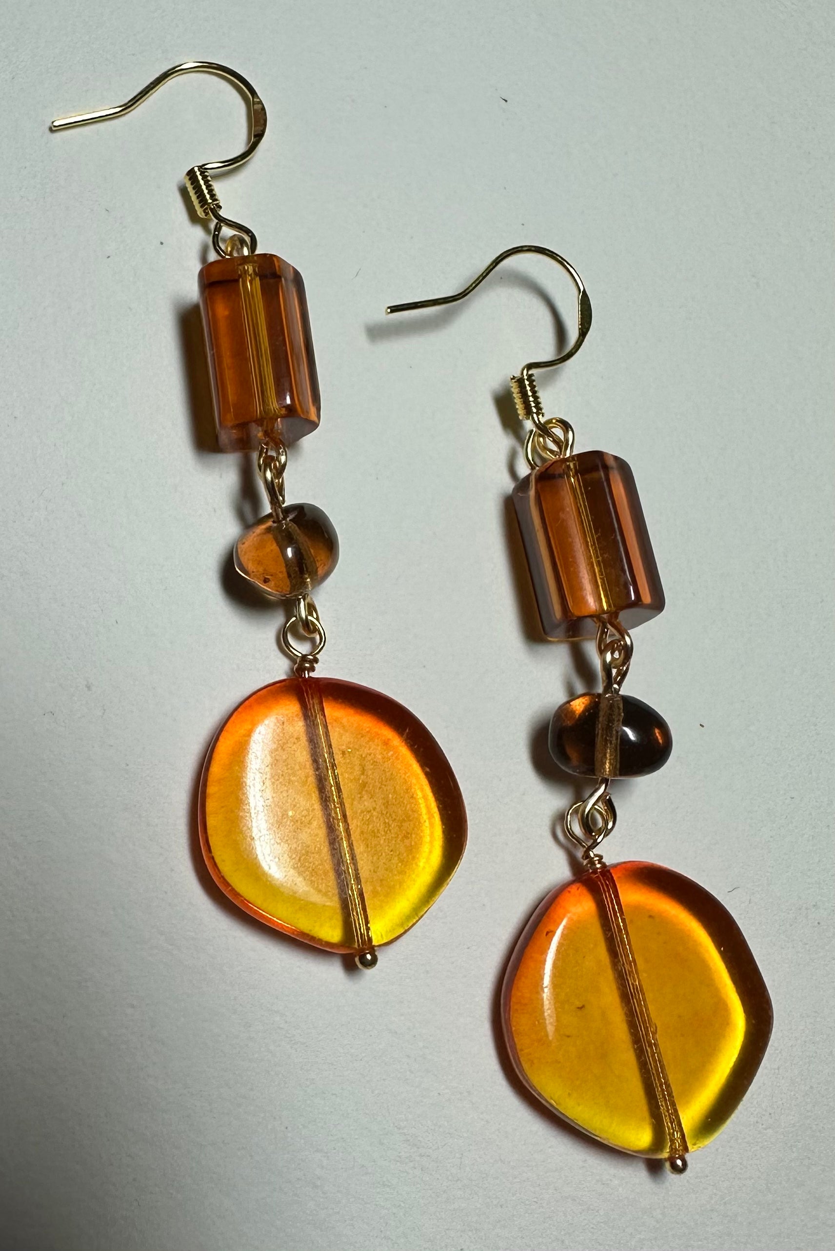 Honey Glass Earrings