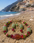 Mediterranean Seaside Beaded Bracelet & Earrings Jewelry Set