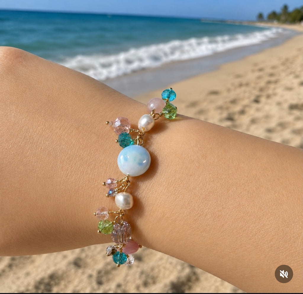 Seaside Garden Beaded Bracelet