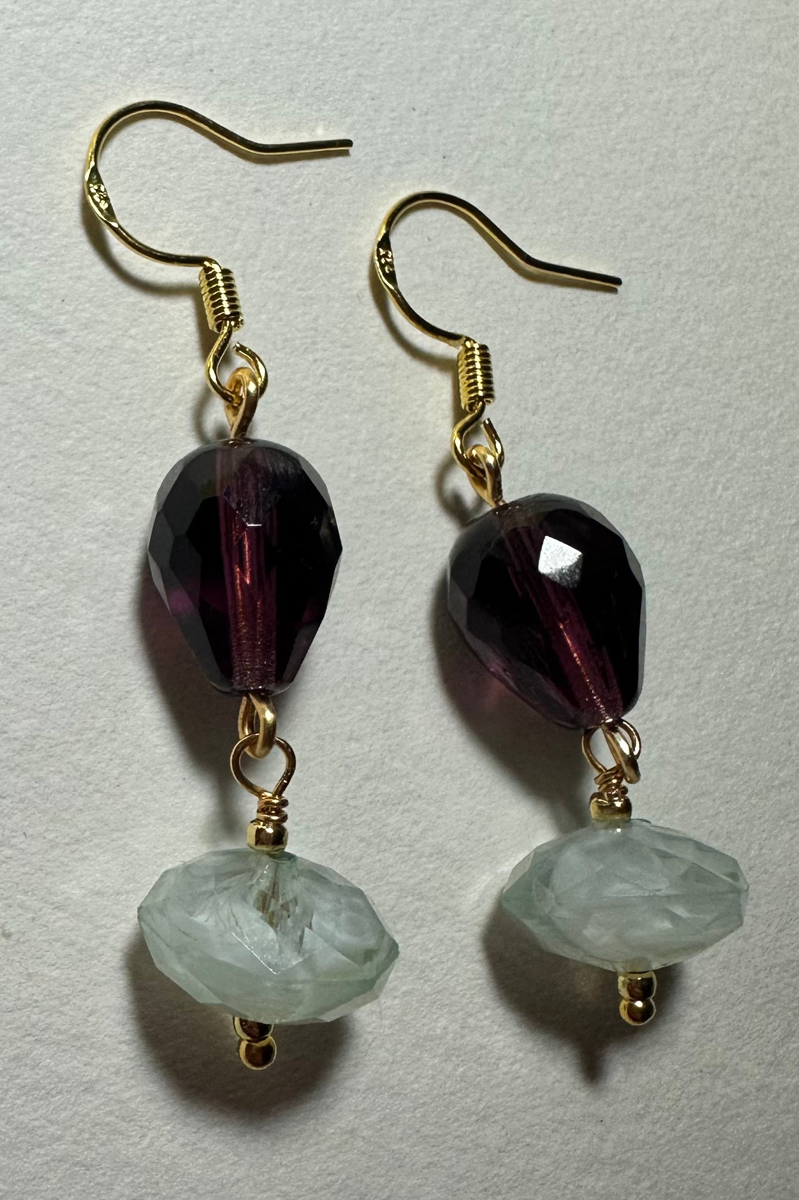 Frosted Plum Earrings