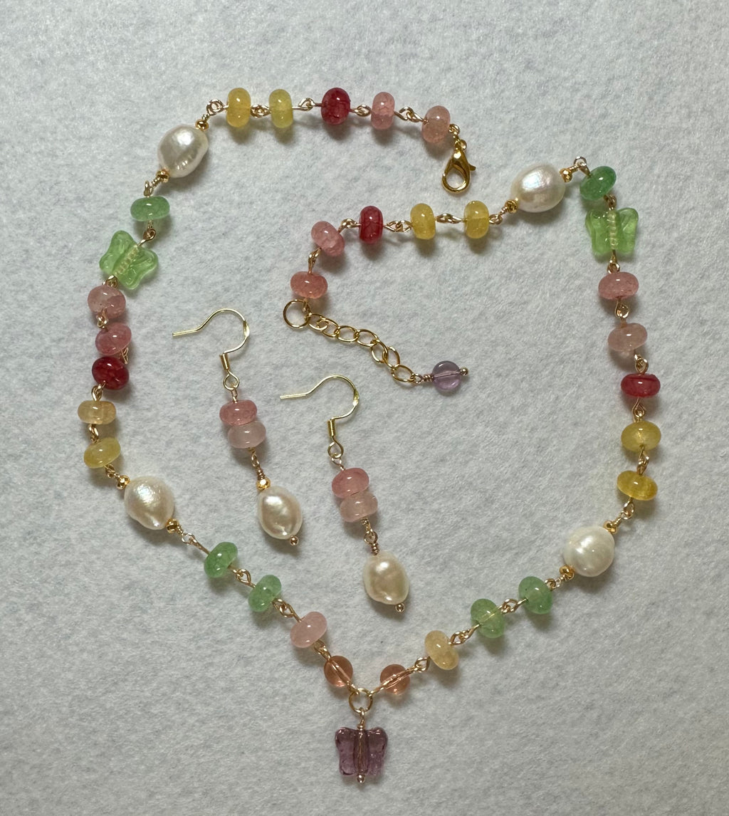 Garden Party Necklace & Earrings