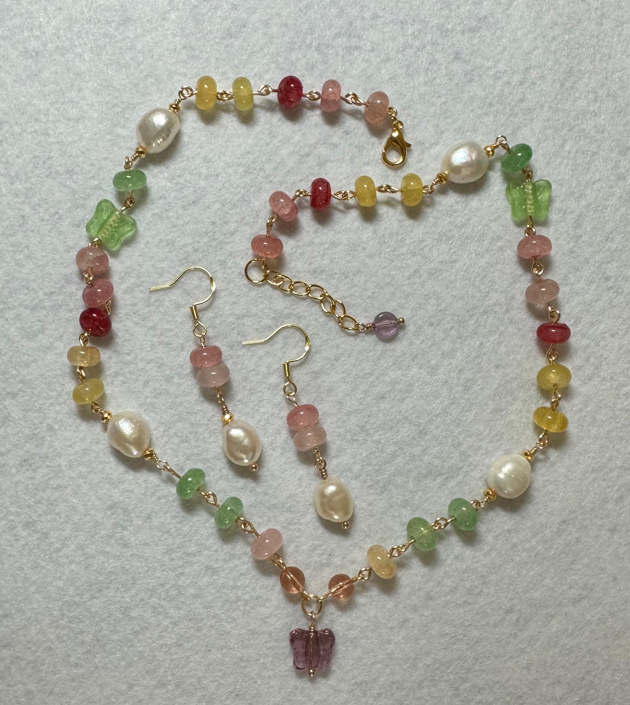 Garden Party Necklace & Earrings