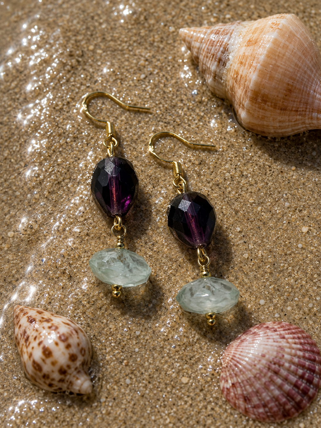 Frosted Plum Earrings