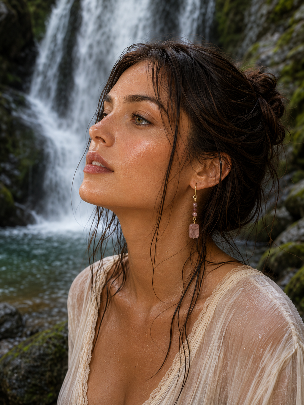 Waterfall Quartz Earrings