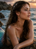 Sunset Mermaid Earrings